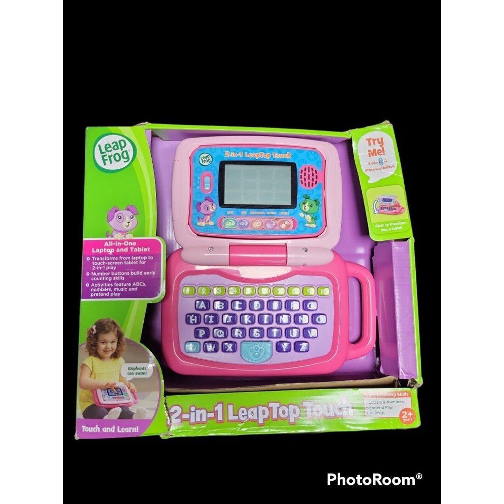 NEW IN BOX 2-in-1 Leap Frog LeapTop Touch laptop and tablet pink and purple